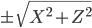 \pm \sqrt{X^{2}+Z^{2}}